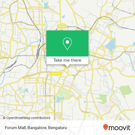 Forum Mall, Bangalore map