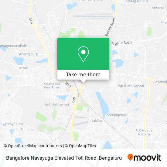 Bangalore Navayuga Elevated Toll Road map