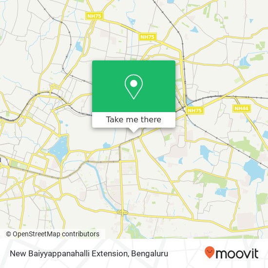 New Baiyyappanahalli Extension map