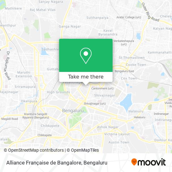 Alliance Française de Bangalore map