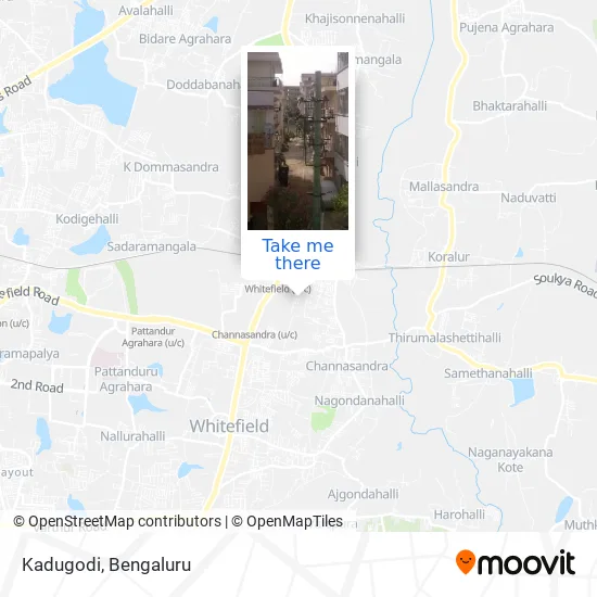Kadugodi map