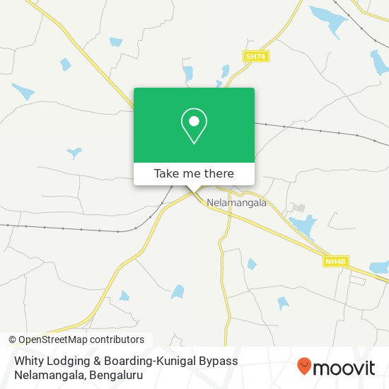 Whity Lodging & Boarding-Kunigal Bypass Nelamangala map