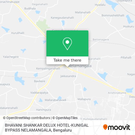 BHAVANI SHANKAR DELUX HOTEL-KUNIGAL BYPASS NELAMANGALA map