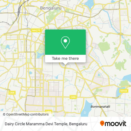 Dairy Circle Maramma Devi Temple map