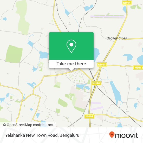 Yelahanka New Town Road map