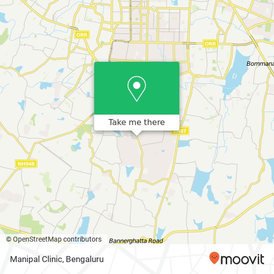 Manipal Clinic map