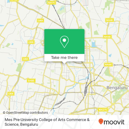 Mes Pre-University College of Arts Commerce & Science map