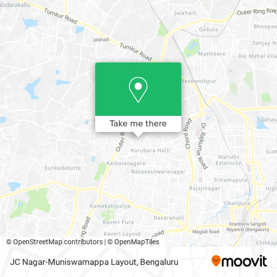 JC Nagar-Muniswamappa Layout map
