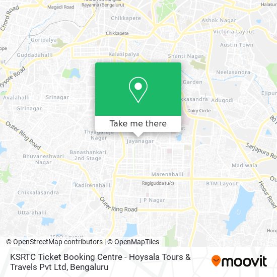 KSRTC Ticket Booking Centre - Hoysala Tours & Travels Pvt Ltd map