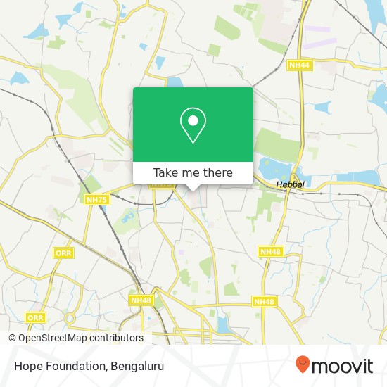 Hope Foundation map