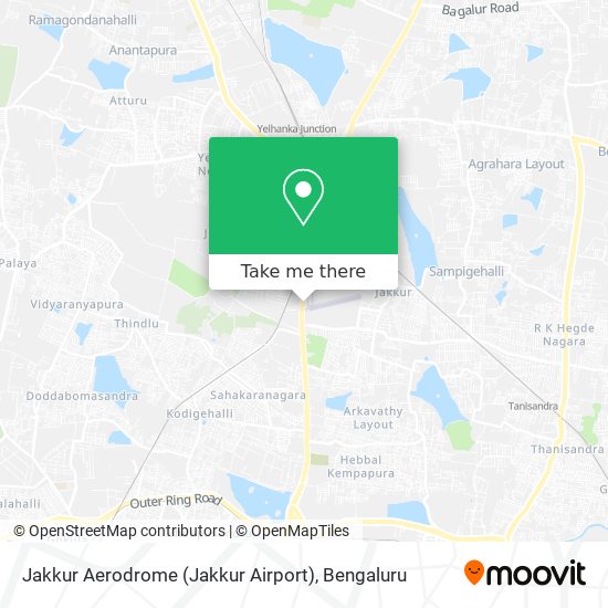 Jakkur Aerodrome (Jakkur Airport) map
