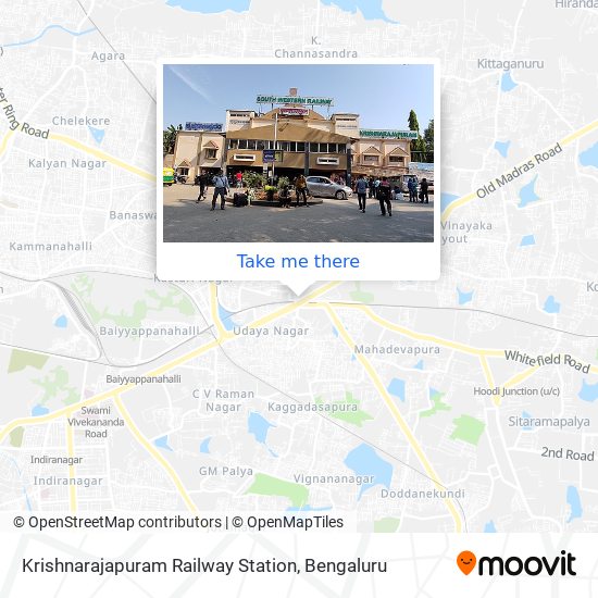 Krishnarajapuram Railway Station map