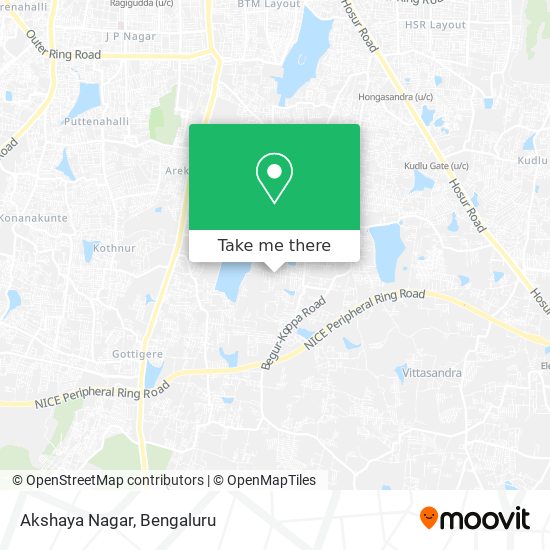 Akshaya Nagar map