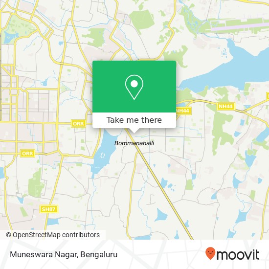 Muneswara Nagar map