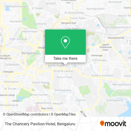 The Chancery Pavilion Hotel map