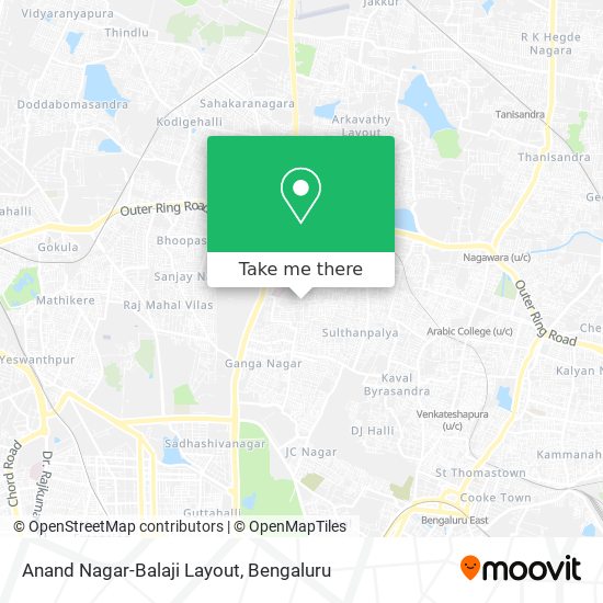 Anand Nagar-Balaji Layout map
