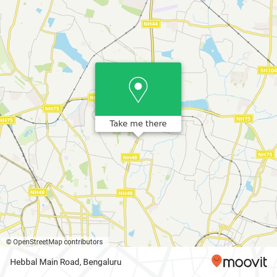 Hebbal Main Road map