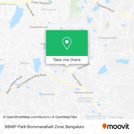 BBMP Park-Bommanahalli Zone map