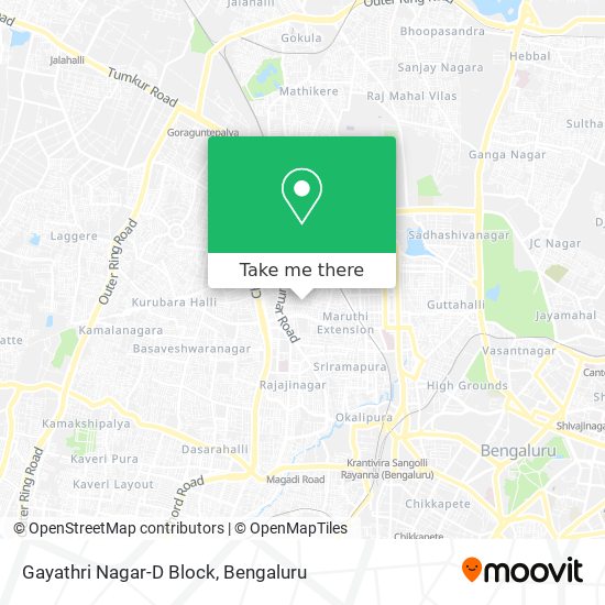 Gayathri Nagar-D Block map