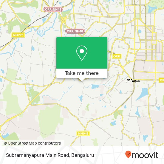 Subramanyapura Main Road map