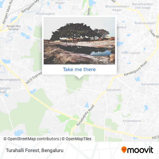 Turahalli Forest map