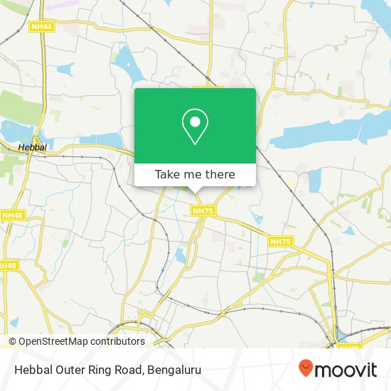 Hebbal Outer Ring Road map