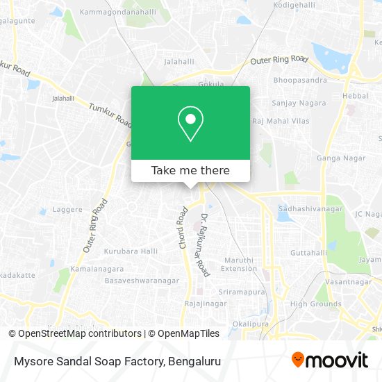 Mysore Sandal Soap Factory map