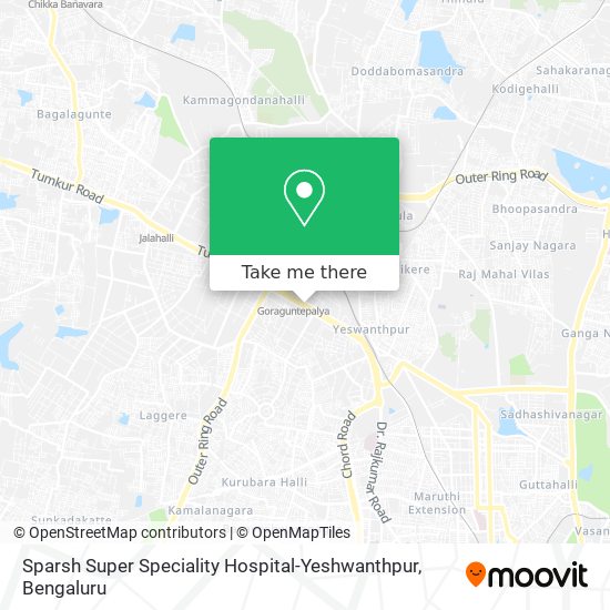 Sparsh Super Speciality Hospital-Yeshwanthpur map
