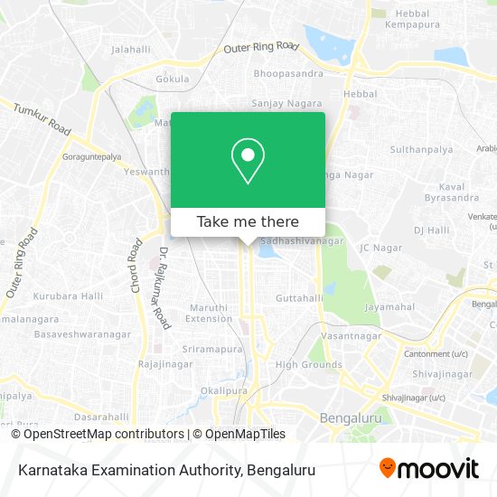 Karnataka Examination Authority map