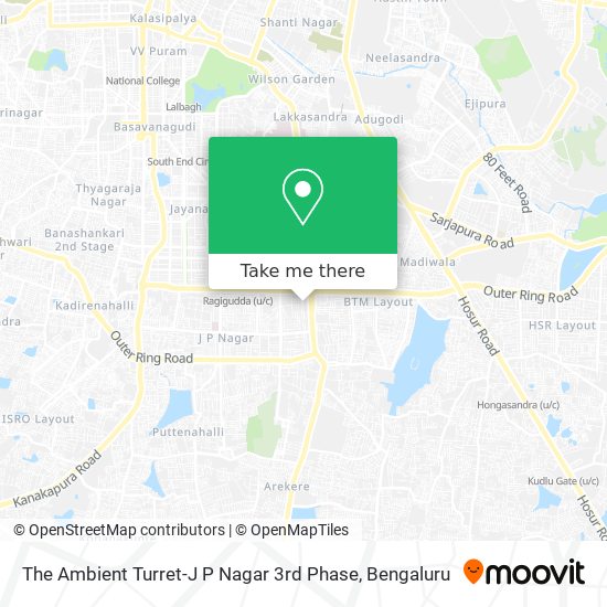 The Ambient Turret-J P Nagar 3rd Phase map