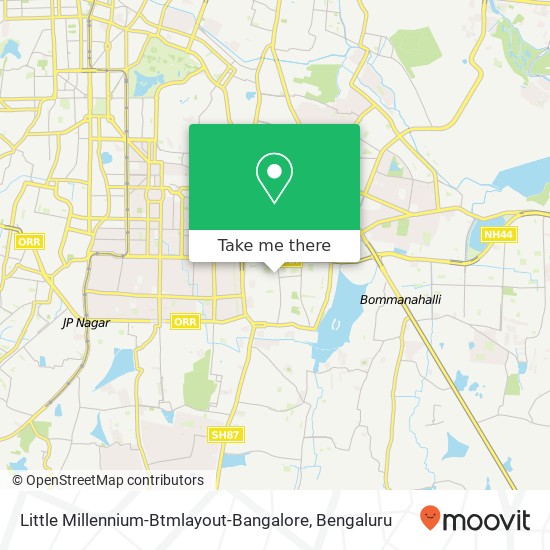 Little Millennium-Btmlayout-Bangalore map