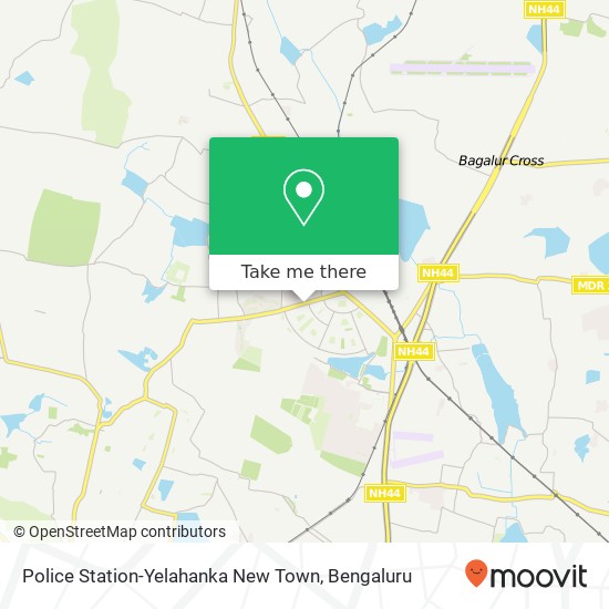 Police Station-Yelahanka New Town map