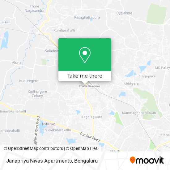 Janapriya Nivas Apartments map