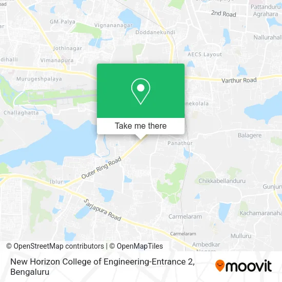 New Horizon College of Engineering-Entrance 2 map