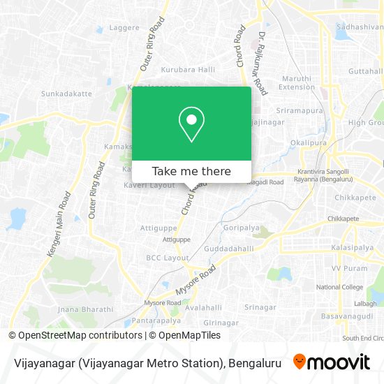 Vijayanagar (Vijayanagar Metro Station) map