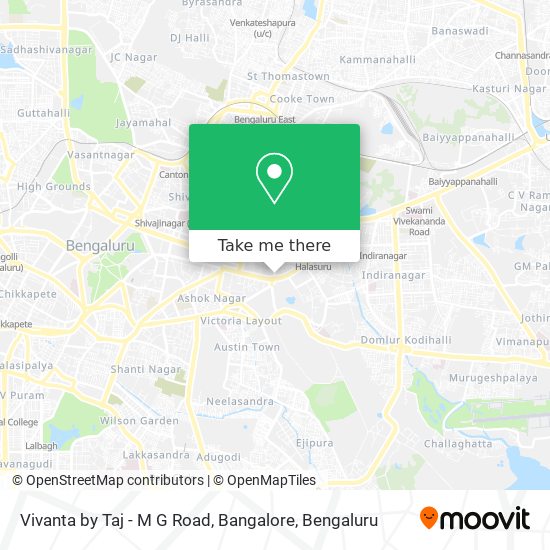Vivanta by Taj - M G Road, Bangalore map