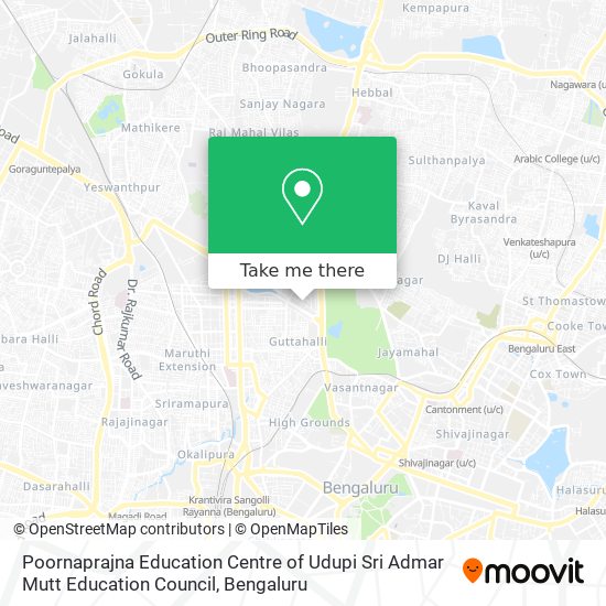 Poornaprajna Education Centre of Udupi Sri Admar Mutt Education Council map