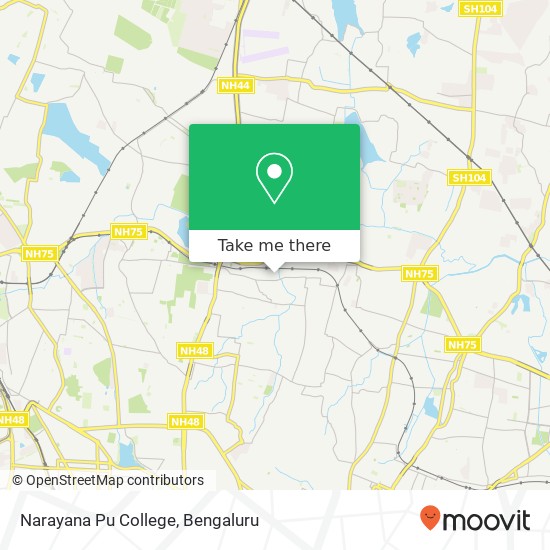 Narayana Pu College map