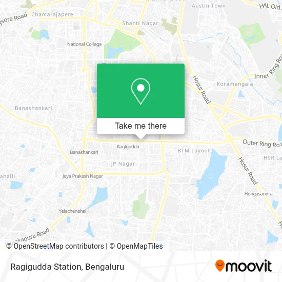 Ragigudda Station map