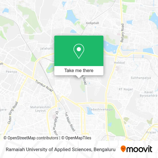 Ramaiah University of Applied Sciences map