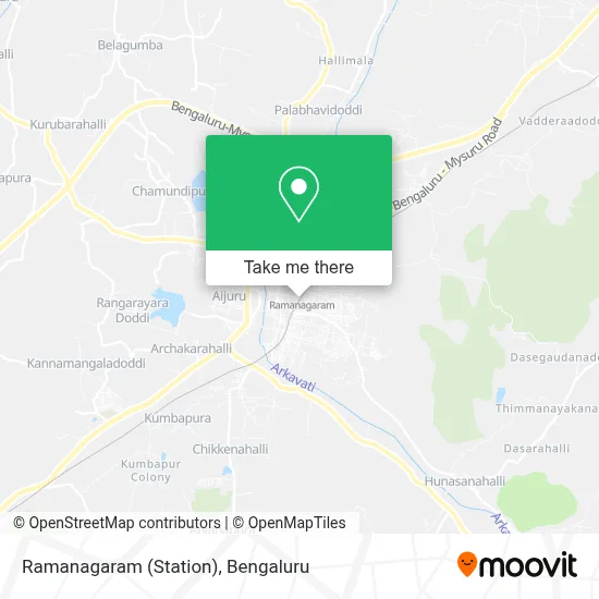 Ramanagaram (Station) map