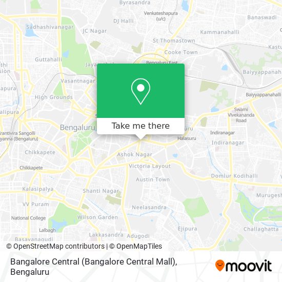 Bangalore Central (Bangalore Central Mall) map