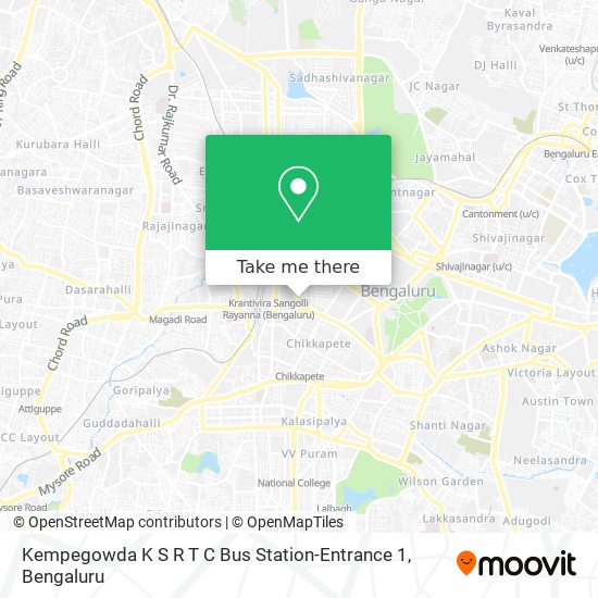 Kempegowda K S R T C Bus Station-Entrance 1 map