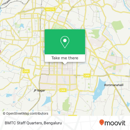 BMTC Staff Quarters map