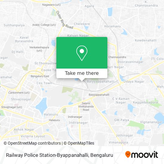 Railway Police Station-Byappanahalli map