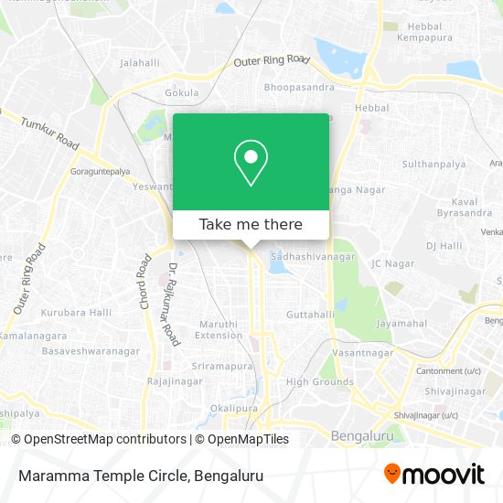 Maramma Temple Circle map