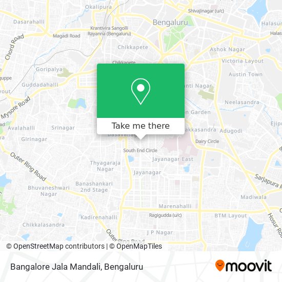 Bangalore Jala Mandali map