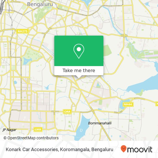 Konark Car Accessories, Koromangala map