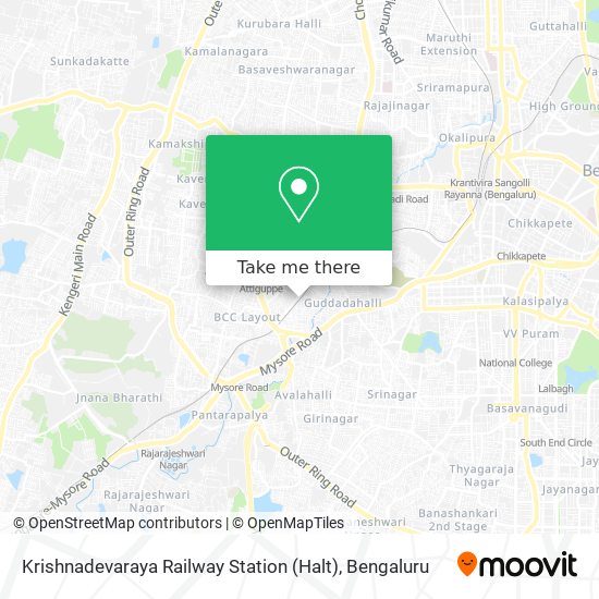 Krishnadevaraya Railway Station (Halt) map
