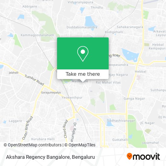 Akshara Regency Bangalore map